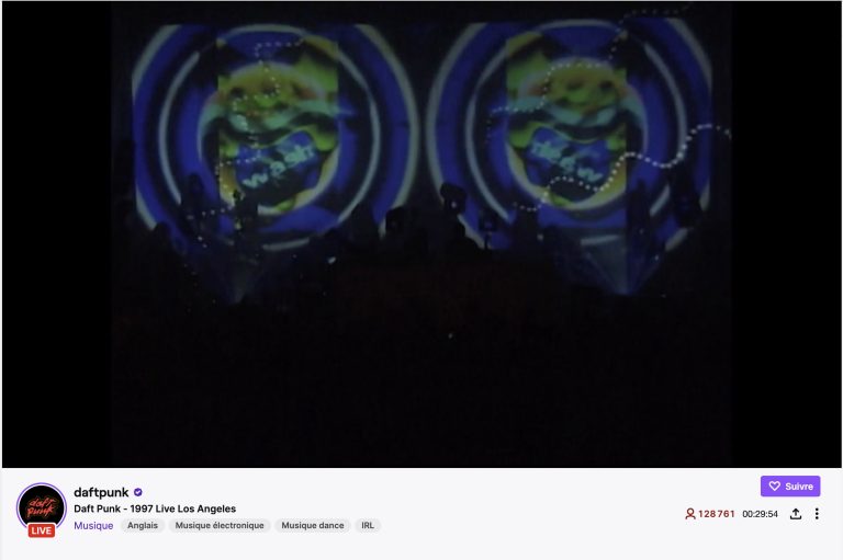 Les Daft Punk font un concert live sur Twitch le 22 02 2022