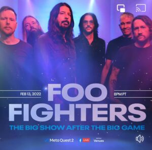 foo fighter en concert VR chez Meta