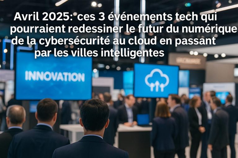 Avril 2025 : ces 3 événements tech qui pourraient redessiner le futur du numérique, de la cybersécurité au cloud en passant par les villes intelligentes