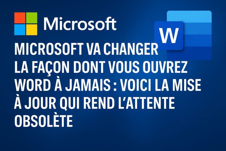 Microsoft va changer la façon dont vous ouvrez Word à jamais : voici la mise à jour qui rend l’attente obsolète