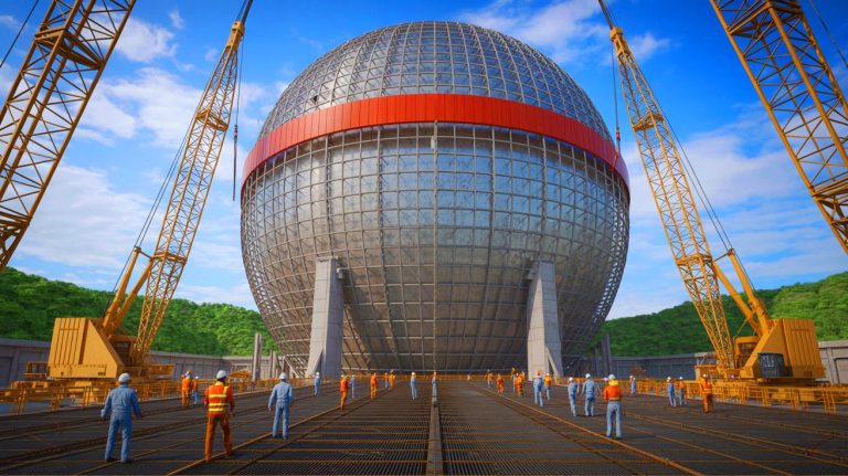 La Chine pulvérise tous les records : installation éclair de 1 000 tonnes d’acier sur ce réacteur nucléaire ultra-technologique à Pékin