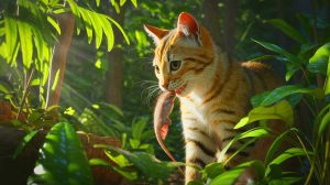 Illustration de Pepper, le chat de Floride, qui a contribué à la découverte d'un virus inconnu.