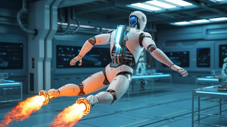 « On n’avait jamais vu un robot humanoïde voler ainsi » : ce modèle à propulsion par jets parvient enfin à un vol stationnaire parfaitement maîtrisé
