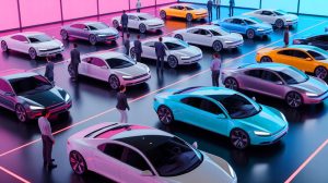 « Fabriquez votre échec électrique » : découvrez cette méthode inratable pour créer la pire voiture électrique de tous les temps, garantie de cauchemars mécaniques et financiers Illustration de voitures électriques en situation d'échec commercial, générée par intelligence artificielle.