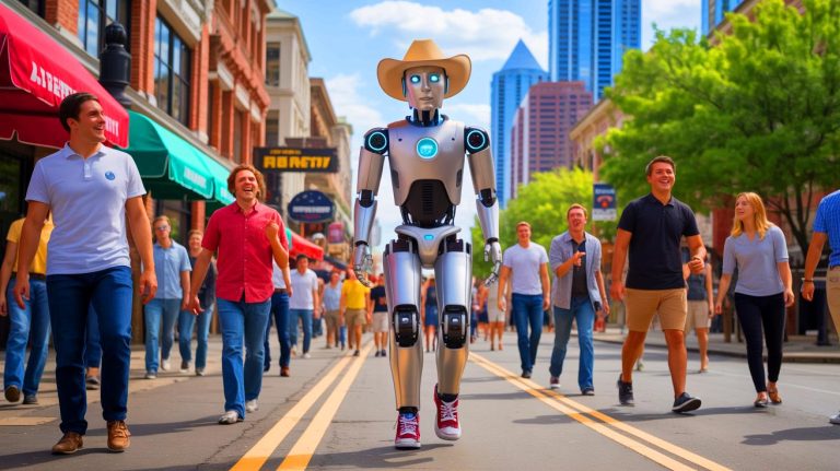 Ce robot en chapeau de cowboy fascine les passants : Jake the Rizzbot mélange intelligence artificielle et charisme génération Z