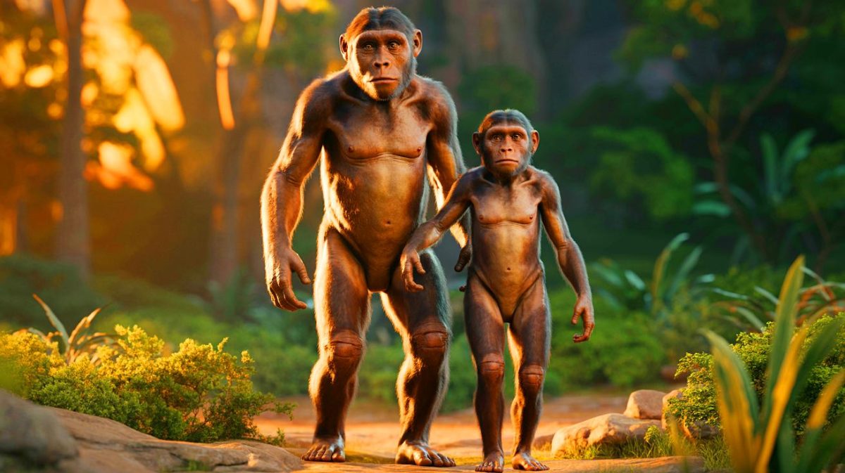 Les ancêtres humains avaient des tailles extrêmes : « Les hommes mesuraient plus de 2 mètres », affirme un paléoanthropologue Illustration de la différence de taille entre mâles et femelles Australopithèques.