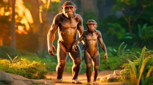 Les ancêtres humains avaient des tailles extrêmes : « Les hommes mesuraient plus de 2 mètres », affirme un paléoanthropologue Illustration de la différence de taille entre mâles et femelles Australopithèques.
