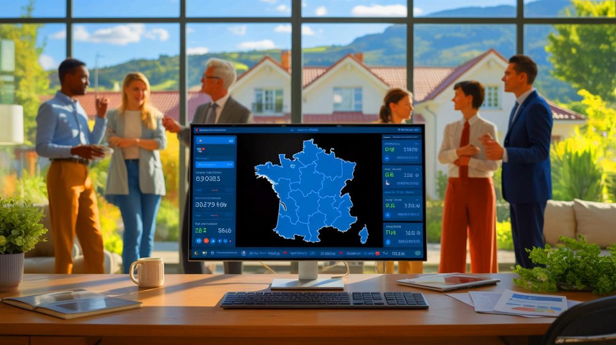 Illustration de l'outil Pappers Immobilier offrant un accès gratuit aux données immobilières en France.