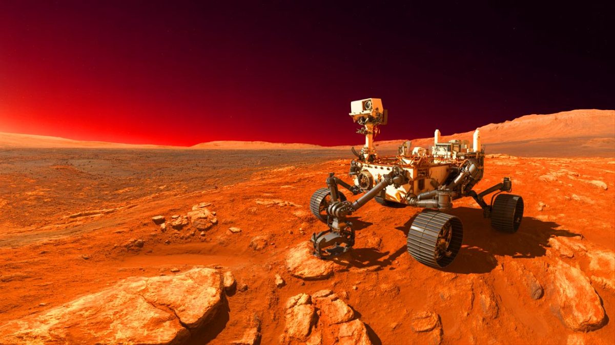 Mars captive les scientifiques : « 1 nouvelle découverte » bouleverse la quête de vie extraterrestre Illustration de l'exploration du cratère Jezero par le rover Persévérance à la recherche de traces de vie sur Mars.