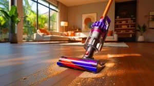 Illustration de l'aspirateur Dyson V8 Advanced en promotion à 249 €.