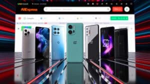 Illustration de smartphones en promotion sur AliExpress pour le Black Friday.