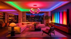 Illustration de l'offre promotionnelle sur les packs Philips Hue pour l'éclairage connecté.